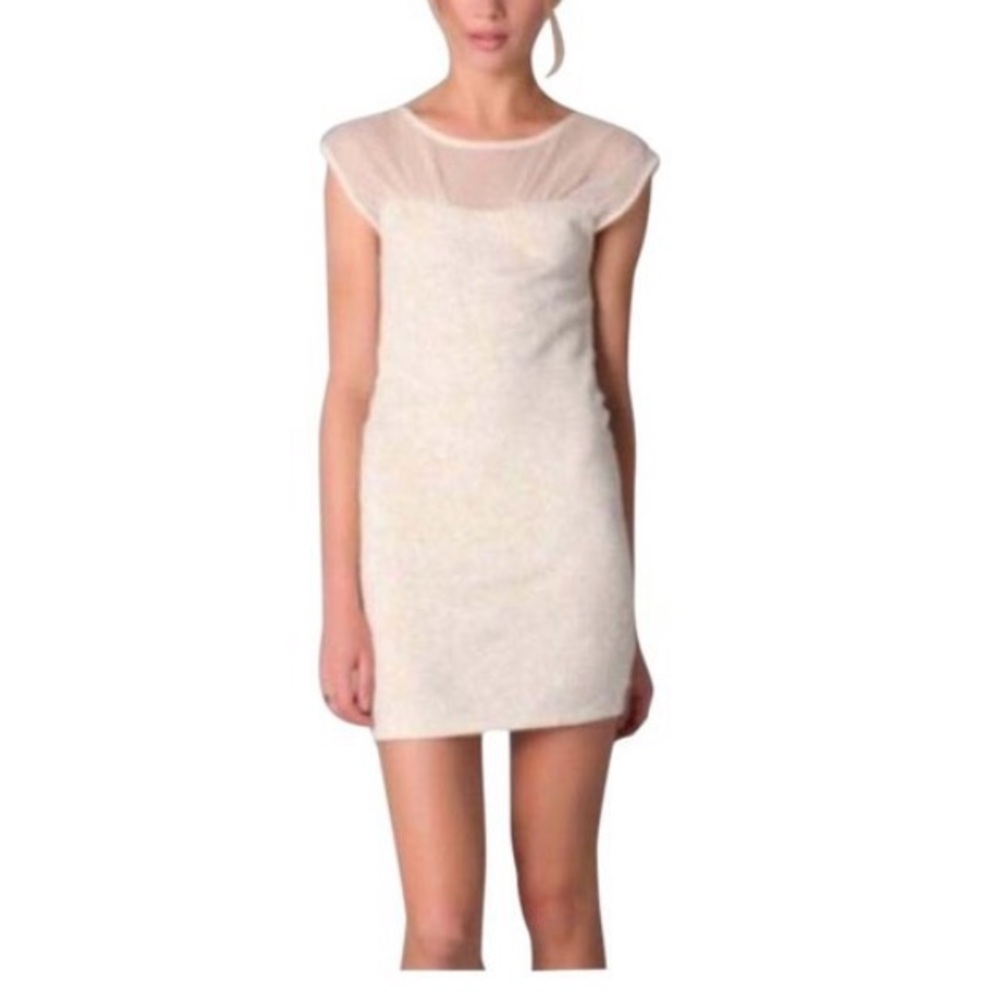 White and Gold Free People Brand New Dress